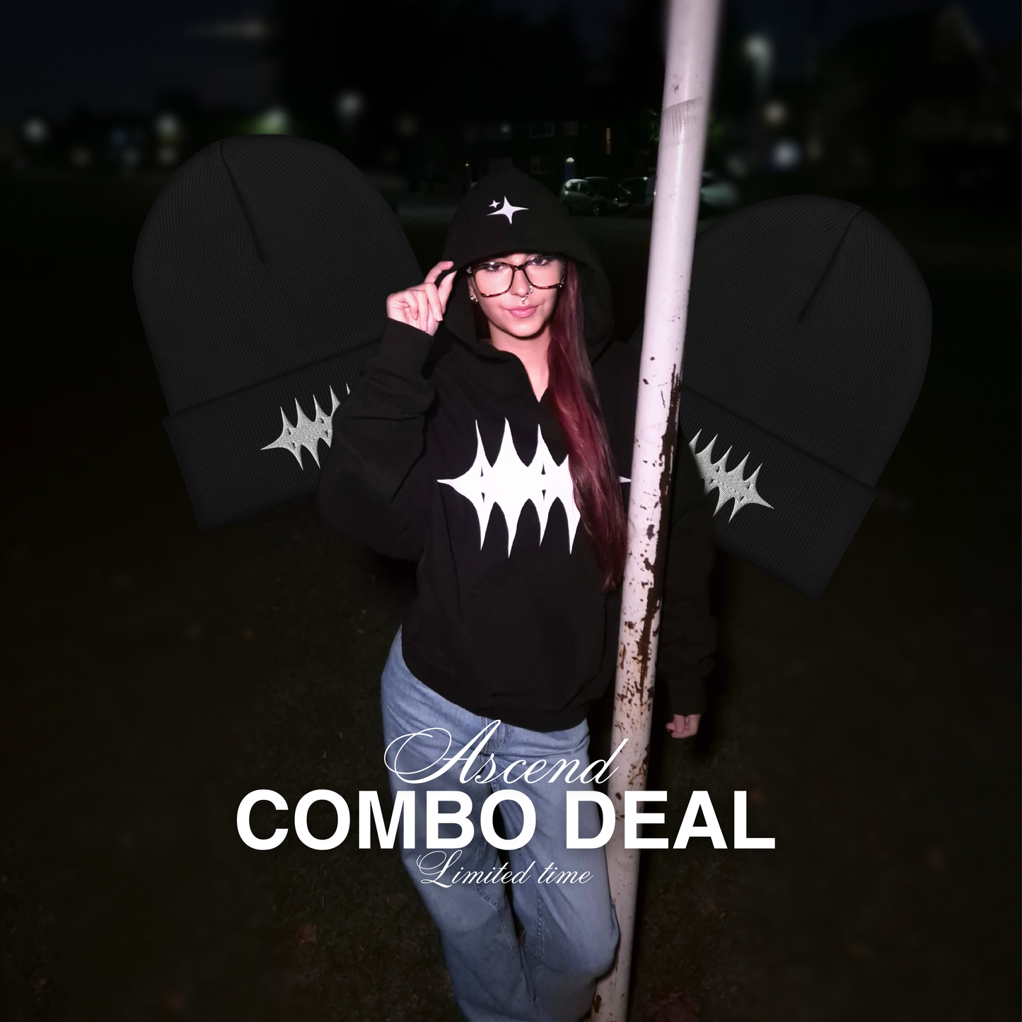 Ascend Hoodie & Beanie combo bundle